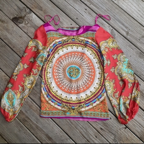 3 for $20 Arden B. colorful open back blouse S - Picture 1 of 5